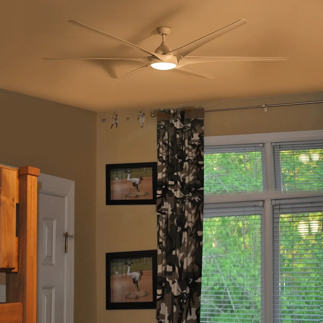 100" Reversible Ceiling Fan with Lights, Remote Control, and 3 Color Temperature LED - 100" Diameter, 21.65" Height