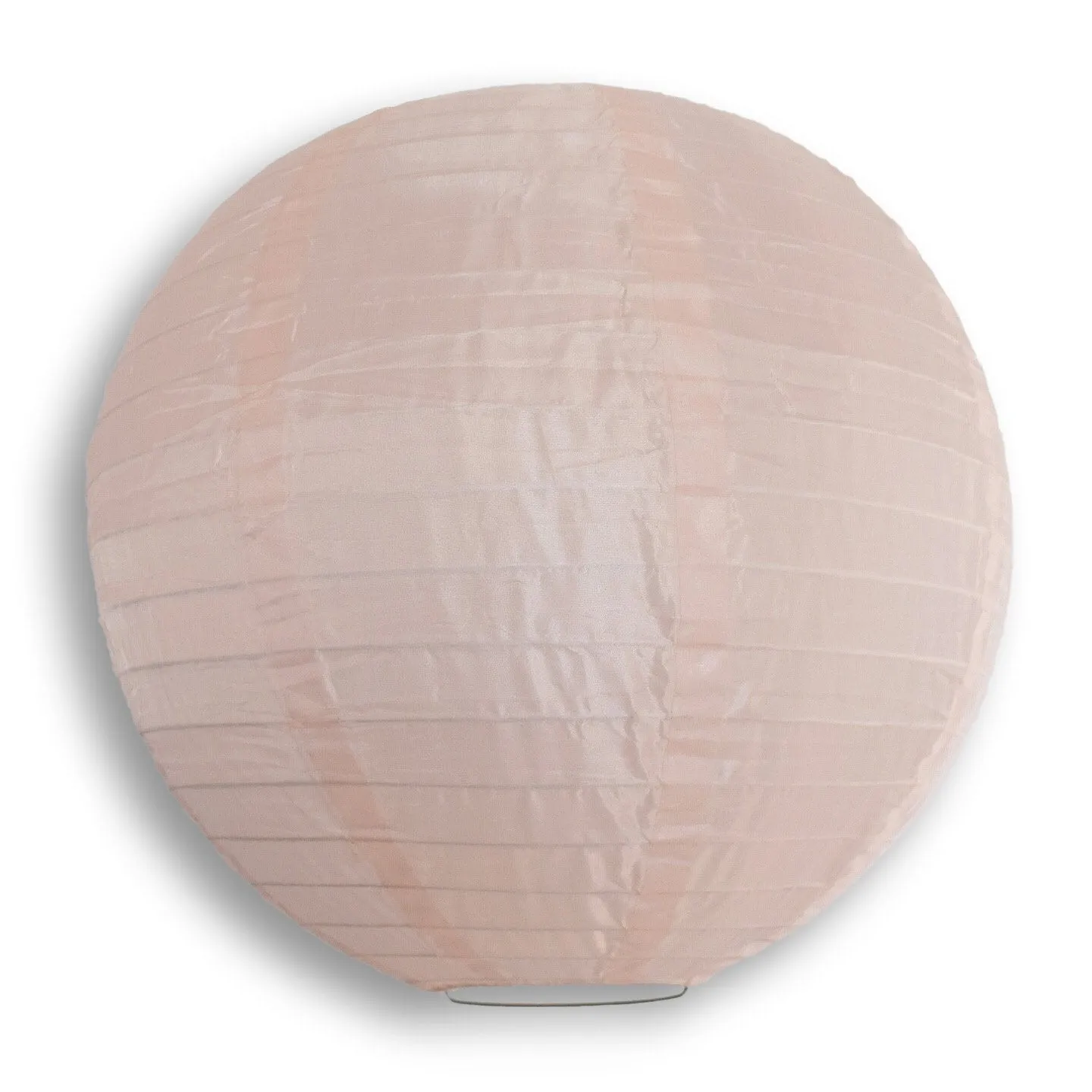 12 PACK | 14" Rose Quartz Pink Shimmering Nylon Lantern, Even Ribbing, Durable, Hanging Decoration