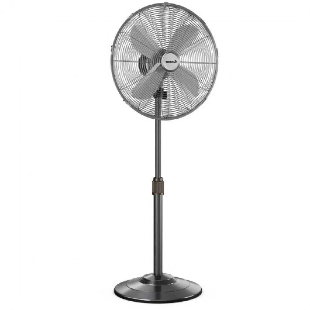 18 Inch Metal Adjustable Oscillating Pedestal Fan-Black