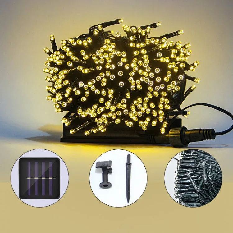 22m Garden Outdoor Solar String Lights | Warm