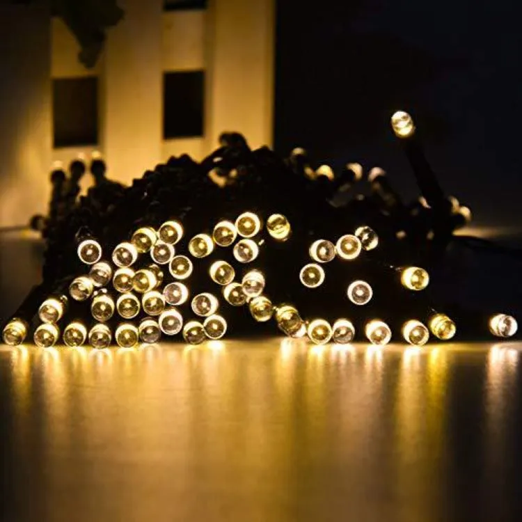 22m Garden Outdoor Solar String Lights | Warm