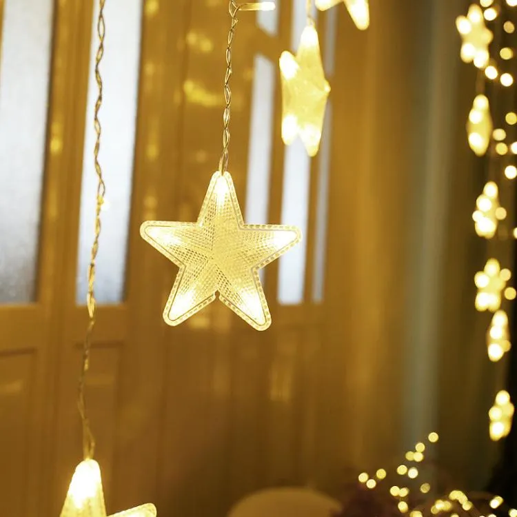 3m Curtain String Light | 16 LEDs Star Plug-In