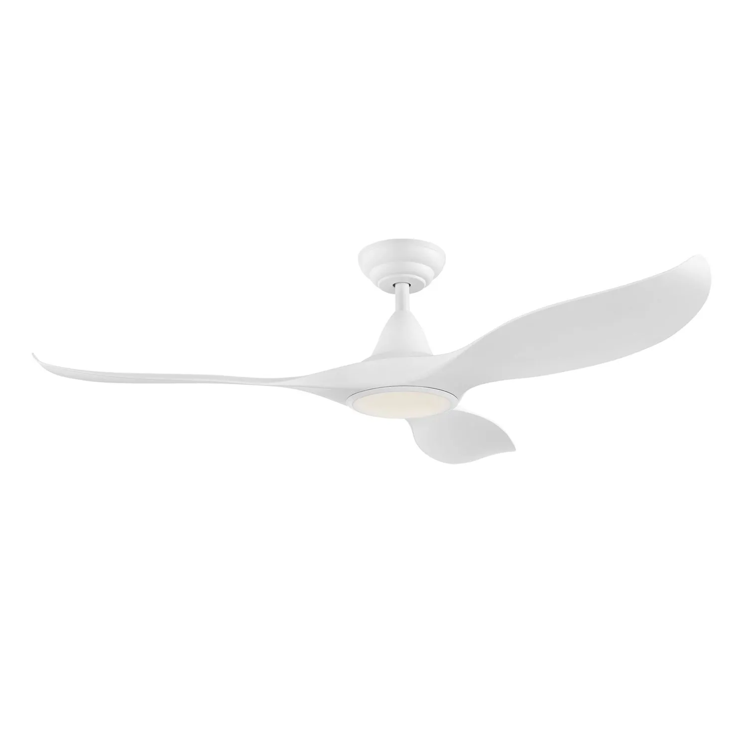 52" Noosa DC Ceiling Fan Black, White, Titanium w/ Light 202969, 202971, 204747 Eglo Lighting