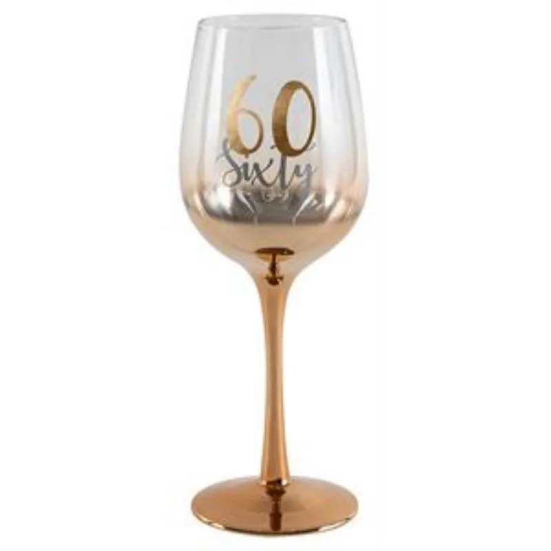 60 Rose Gold Ombre Wine Glass - 430cm