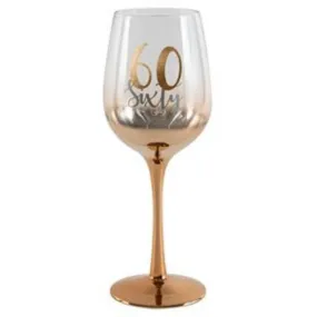 60 Rose Gold Ombre Wine Glass - 430cm