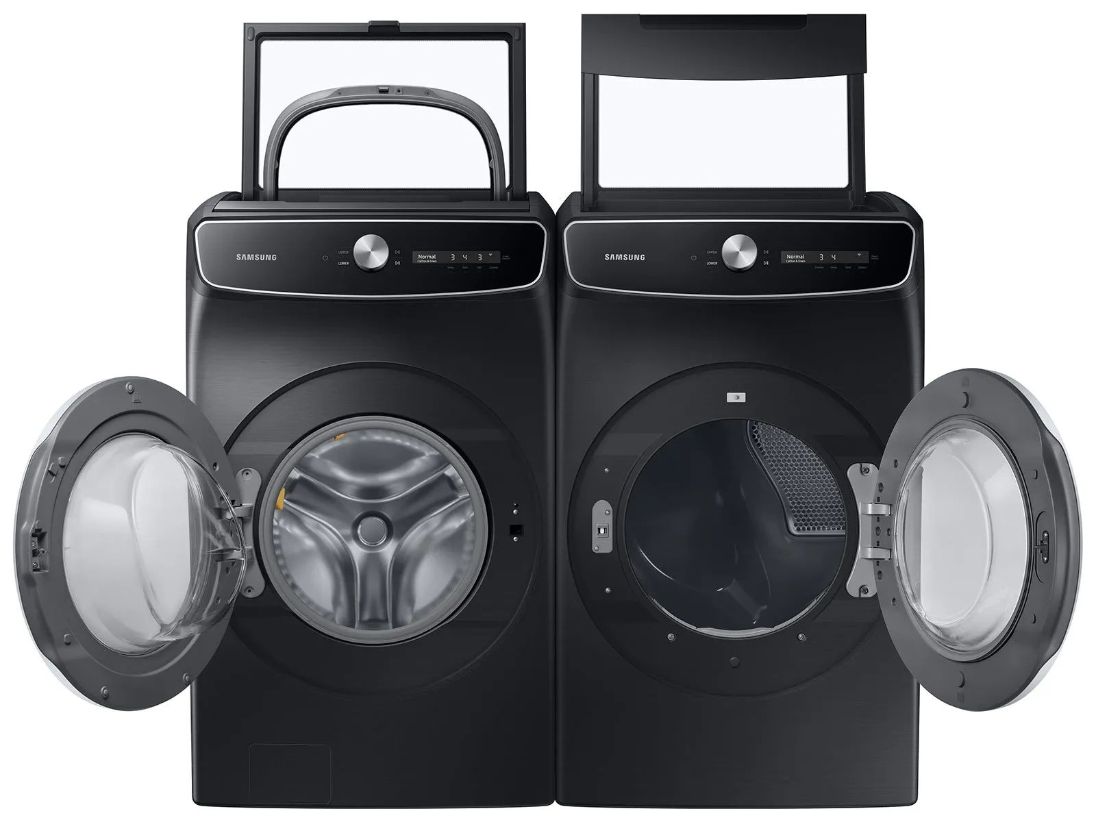 7.5 cu. ft. Smart Dial Electric Dryer with FlexDry(TM) and Super Speed Dry in Brushed Black - (DVE60A9900V)