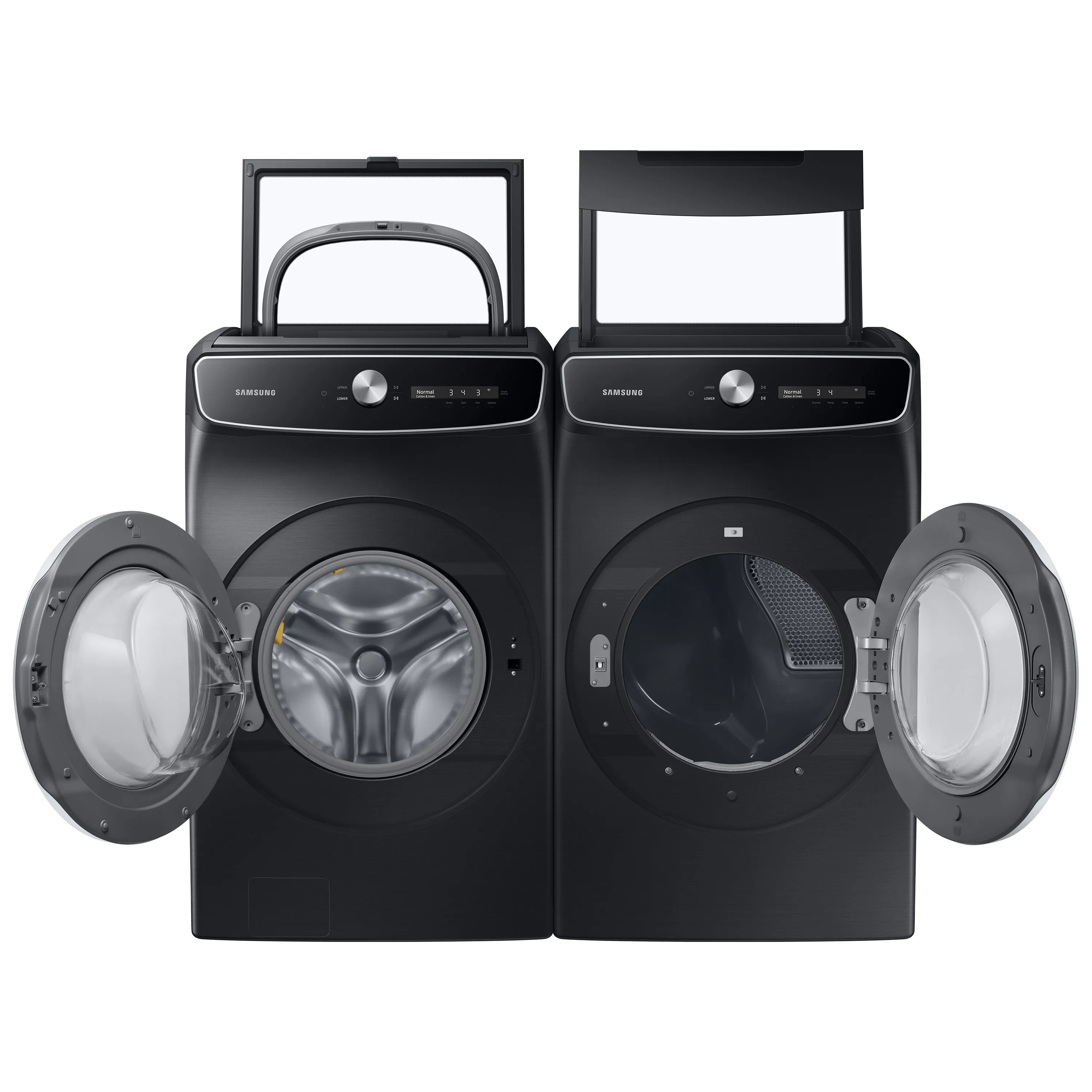 7.5 cu. ft. Smart Dial Electric Dryer with FlexDry(TM) and Super Speed Dry in Brushed Black - (DVE60A9900V)