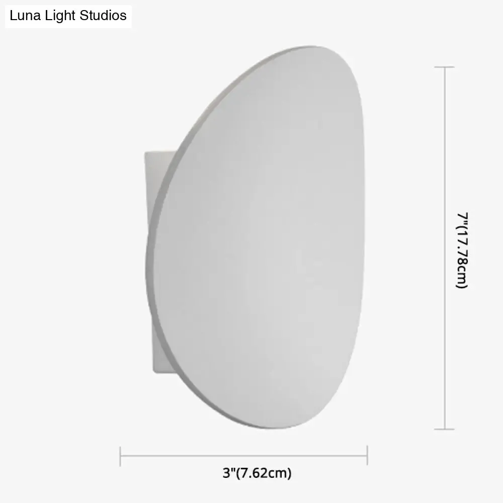 7W LED Round Wall Sconce - Modern Style Bedroom Lighting