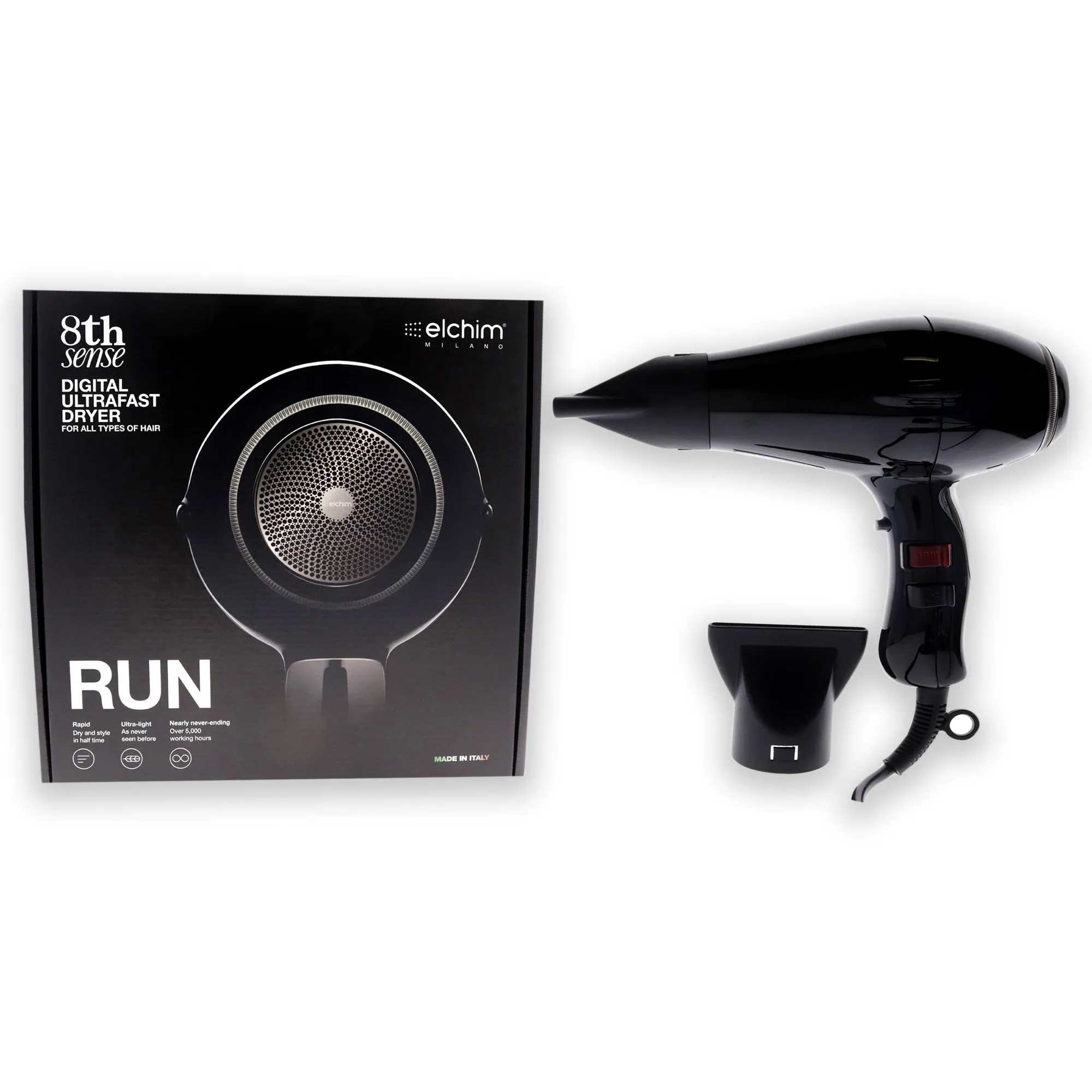 8th Sense Rum Hair Dryer by Elchim for Unisex - 1 Pc Hair Dryer