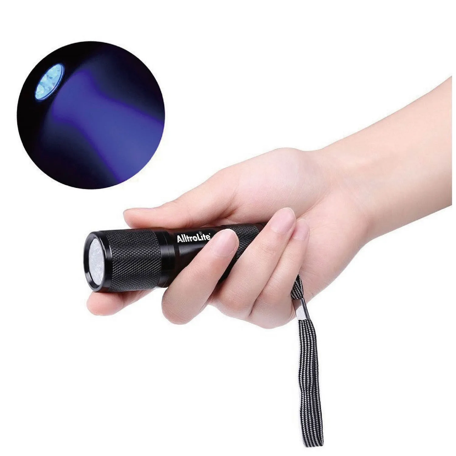 9 LED Ultraviolet UV Blacklight Flashlight