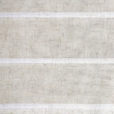 95"x52" Twill Stripe AntiDust Curtain Panel Cream - Clean Window