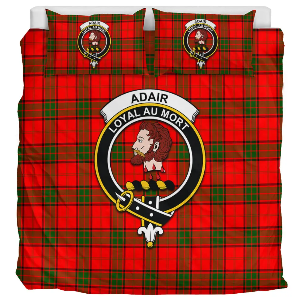 Adair Tartan Bedding Set with Family Crest