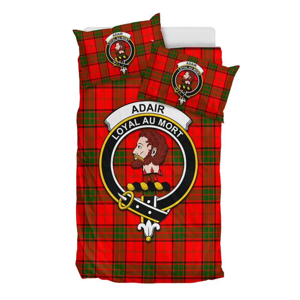 Adair Tartan Bedding Set with Family Crest