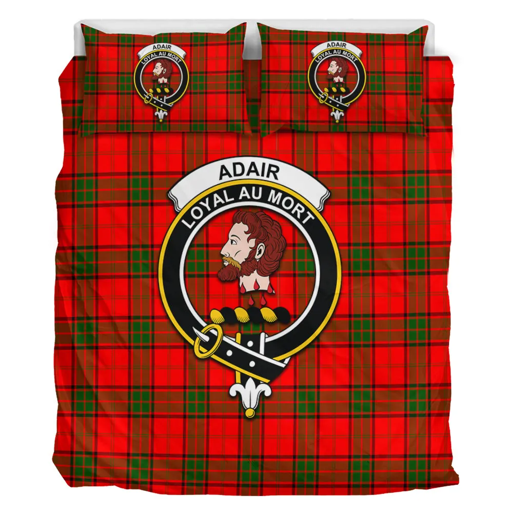 Adair Tartan Bedding Set with Family Crest