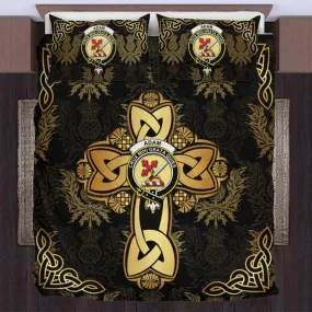 Adam Clan Bedding Sets Gold Thistle Celtic Style