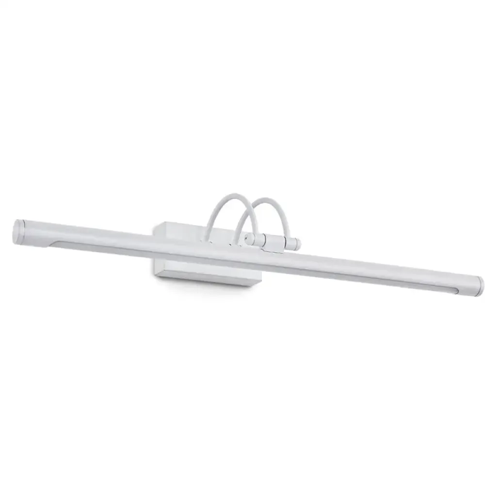 Adjustable Tubular LED Wall Sconce Vanity Light with Minimalistic Design and Plastic Shade