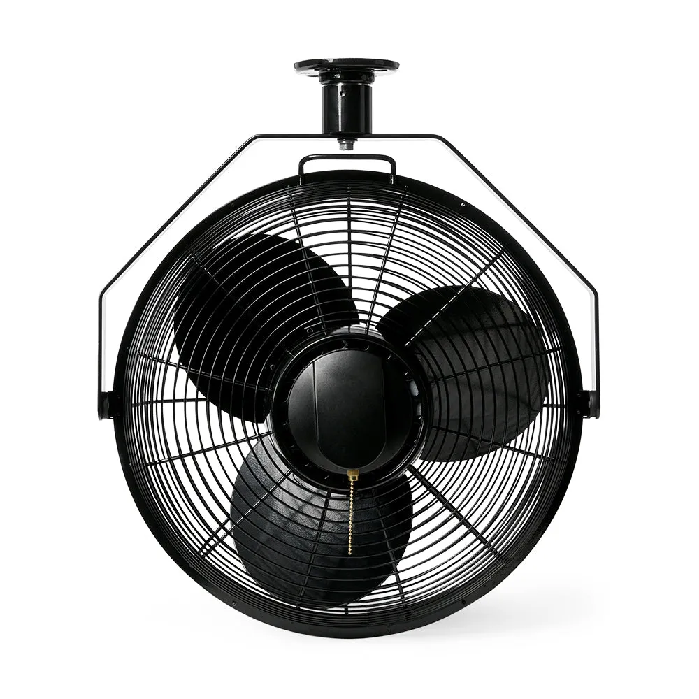 Air King 18" 1/16 HP Motor 3 Speed Non-Oscillating Enclosed Ceiling Mount Fan