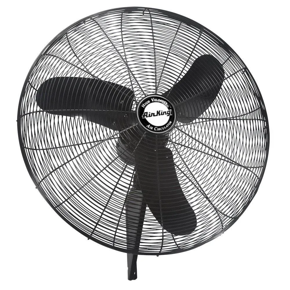 Air King Industrial Grade 3 Speed 30 Inch 1/3 HP Oscillating Wall Mount Fan