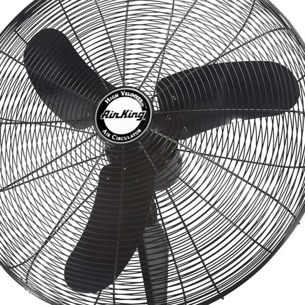 Air King Industrial Grade 3 Speed 30 Inch 1/3 HP Oscillating Wall Mount Fan