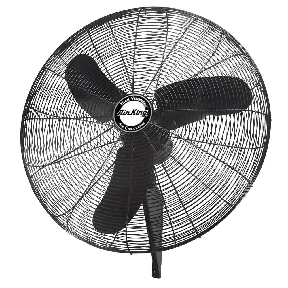 Air King Industrial Grade 3 Speed 30 Inch 1/3 HP Oscillating Wall Mount Fan