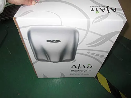 AjAir 1 Pack Heavy Duty Commercial 1800 Watts High Speed Automatic Hot Hand Dryer - Stainless Steel (Stainless Steel) (Stainless Steel)