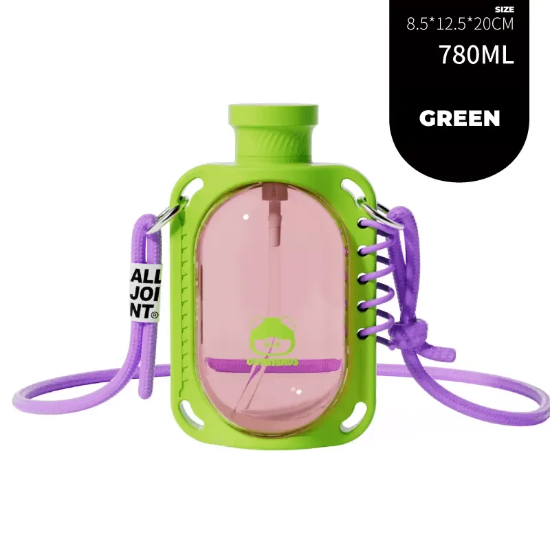 Alljoint UUFriend summer sports water cup straw plastic anti-fall water bottle