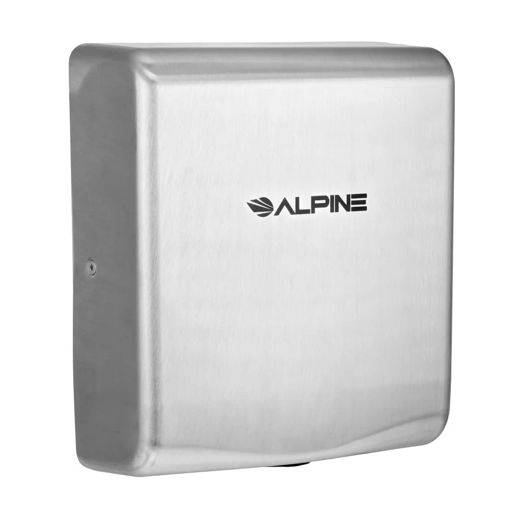 Alpine ALP405-10-SSB Willow High Speed Commercial Hand Dryer, 120V, Stainless Steel