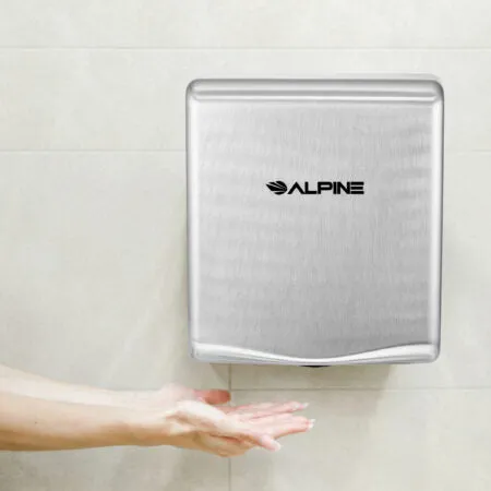 Alpine ALP405-10-SSB Willow High Speed Commercial Hand Dryer, 120V, Stainless Steel