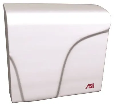 American Specialties Surface Mounted Compact Hand Dryer, White, 11.2 5x11.37x3.87 In., 115 Volts, 14.4 Amps, 185 Cfm