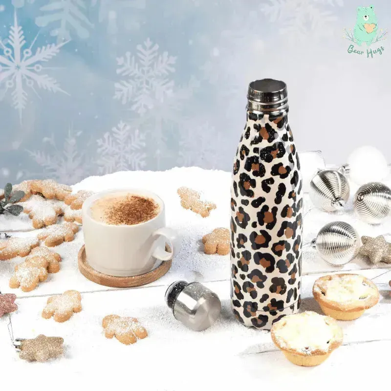 Animal Print Cola Metal Water Bottle (500 ml)