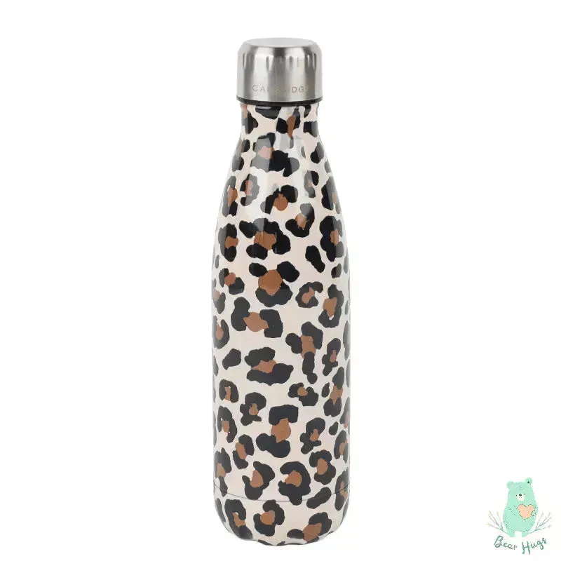 Animal Print Cola Metal Water Bottle (500 ml)