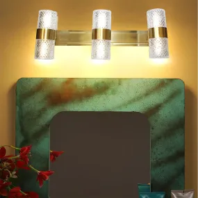 ANKUR CUT GLASS CYLINDER ADJUSTABLE MIRROR LED PICTURE WALL LIGHTS