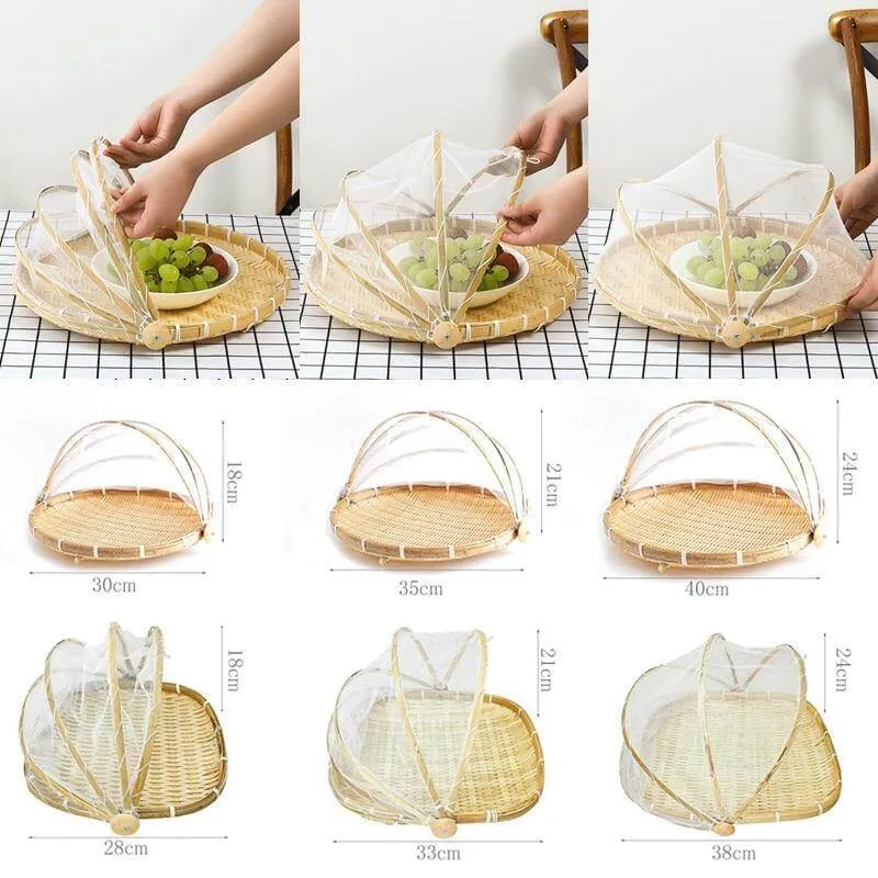 Anti-mosquito Food Serving Tent Basket Tray