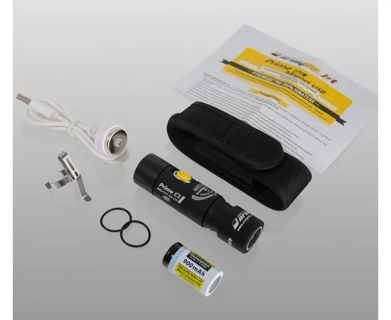 Armytek Prime C1 Magnet USB 18350 / XP-L Warm / 900 lm / TIR 20Â°:80Â° / 1x18350 or 1xRCR123