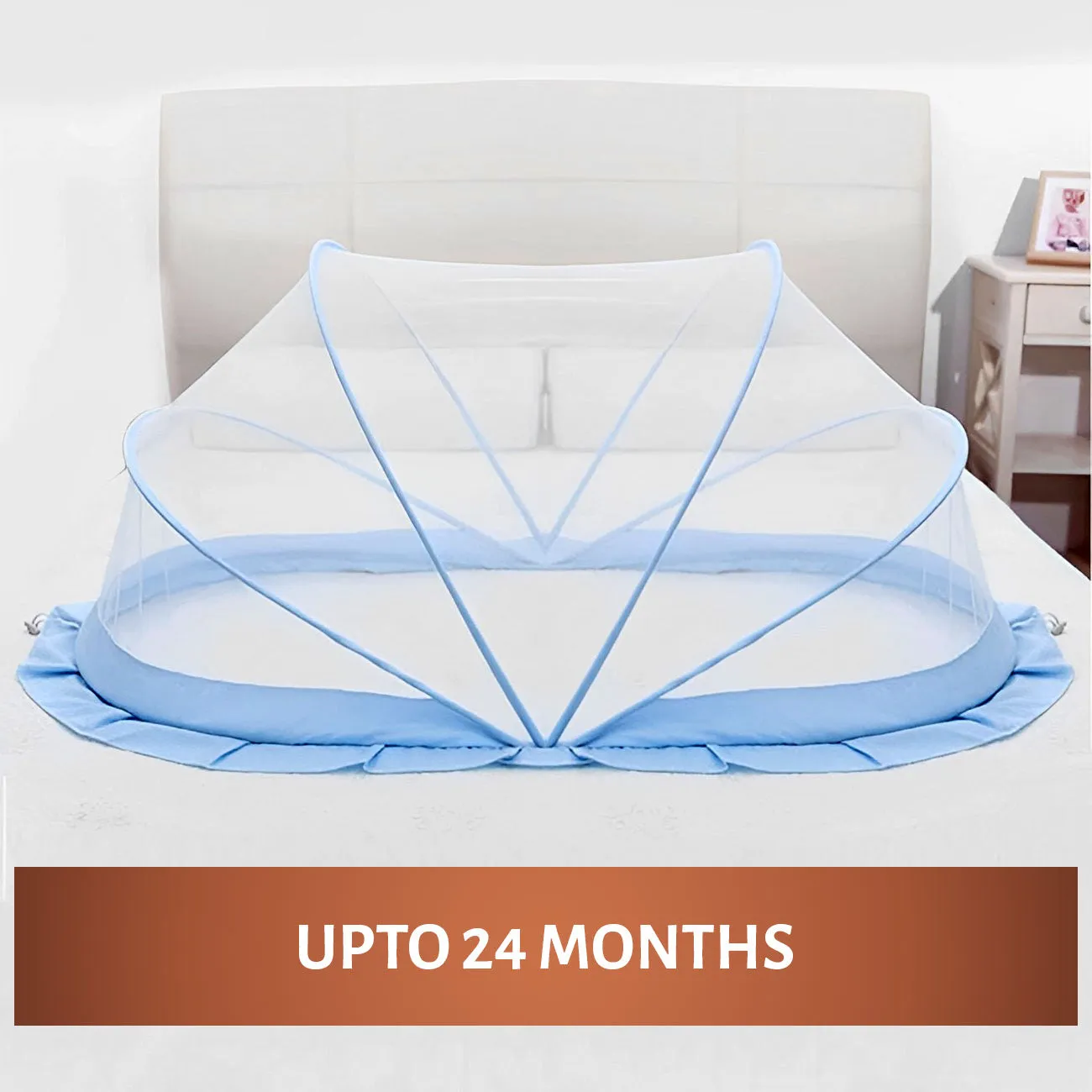 Baby Crib Mosquito Net  | Color: Blue 135x65x65 cm