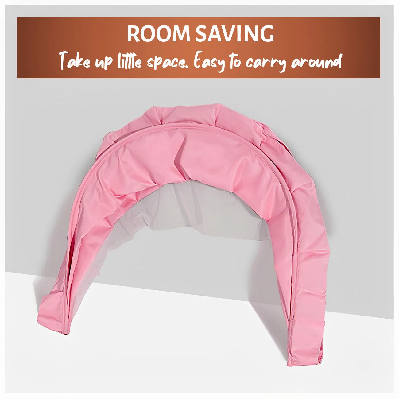 Baby Crib Mosquito Net | Color: Pink 135x65x65 cm