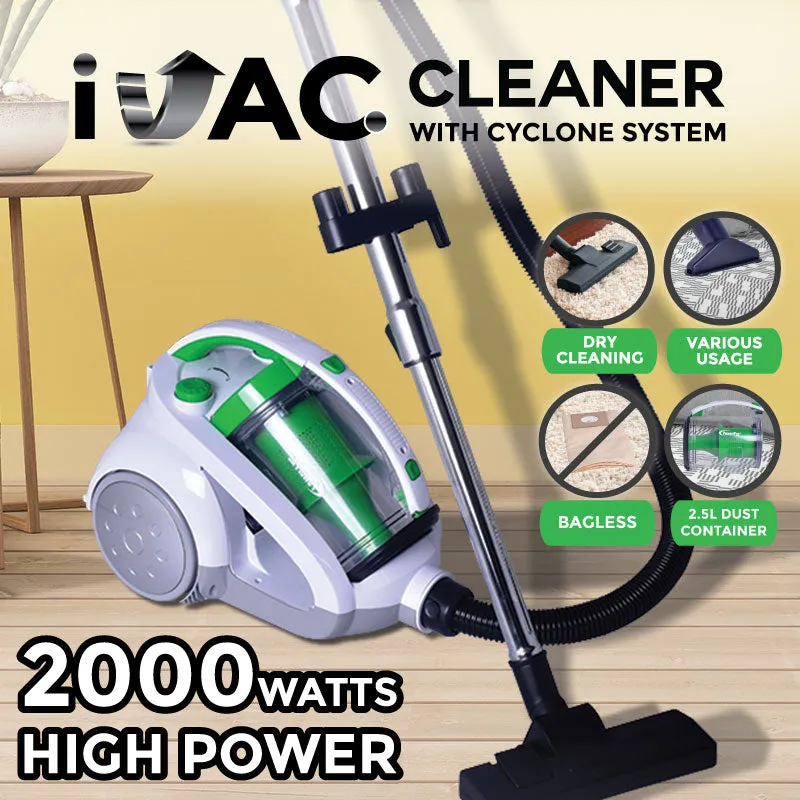 Bagless Vacuum Cleaner, Cyclone Vacuum Cleaner with HEPA Filter 2000 Watts (PPV2000)