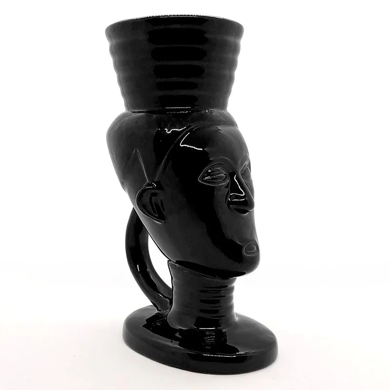 BarConic® Tiki Drinkware - Polynesian Queen - Black