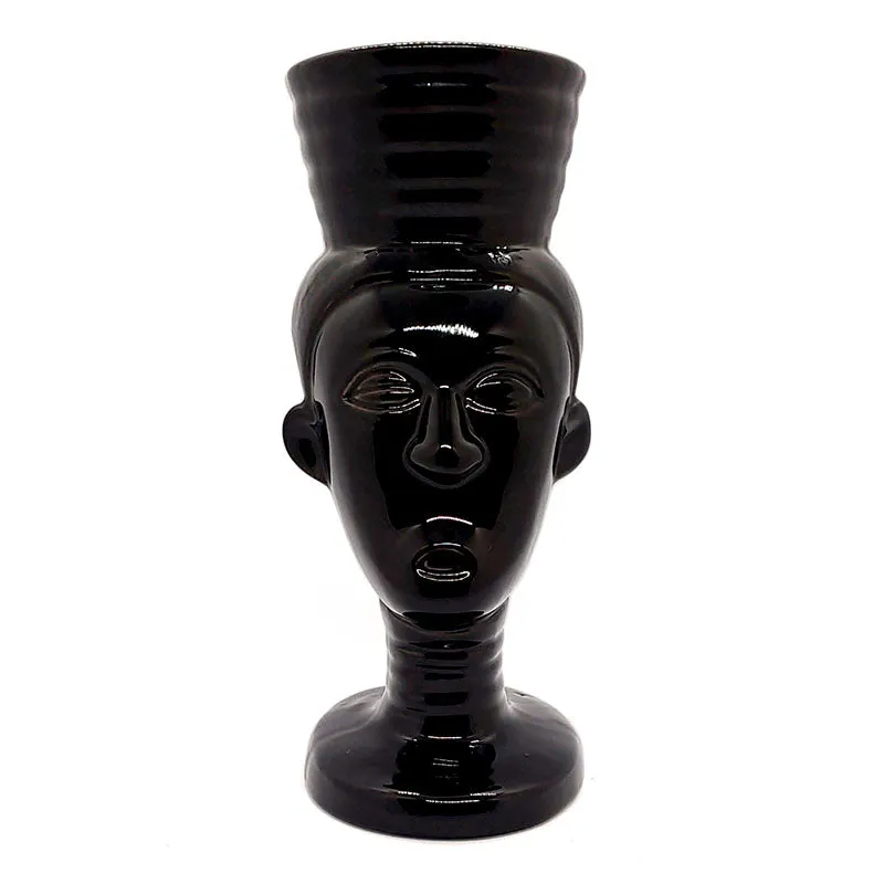 BarConic® Tiki Drinkware - Polynesian Queen - Black