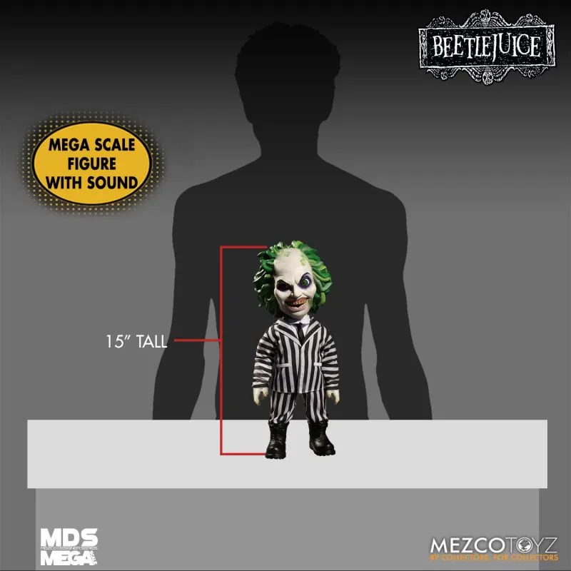 Beetlejuice Designer Series Mega Scale Talking Figure 15"