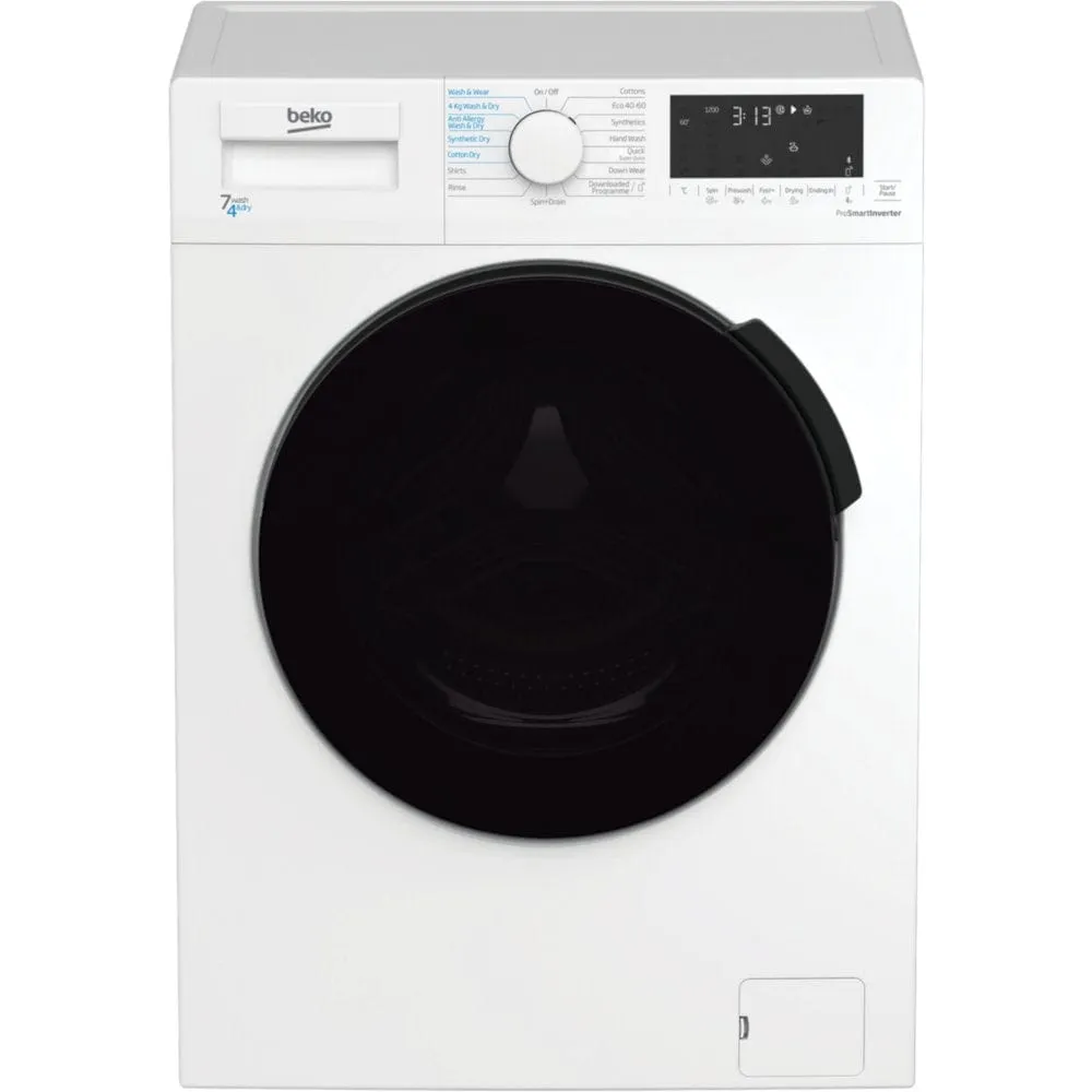 Beko WDL742441W 7kg-4kg 1200 Spin Washer Dryer - White