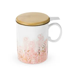 Bennettª Pink Ceramic Tea Mug & Infuser by Pinky Up¨