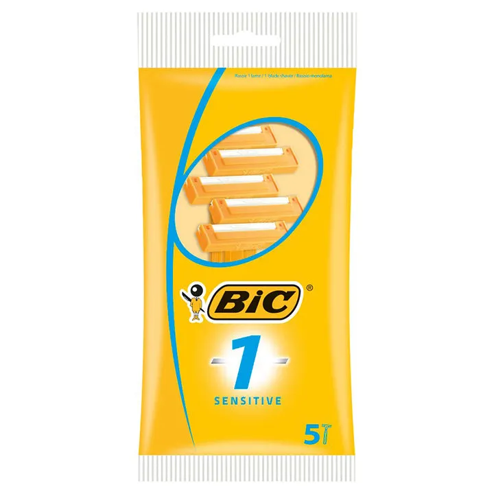 BIC 1 Sensitive Shavers - 5 Pack