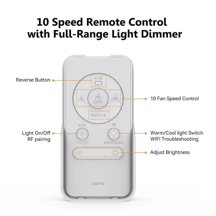 Biscay Low Profile Smart Fan with LED Light Remote Outdoor/indoor 48"