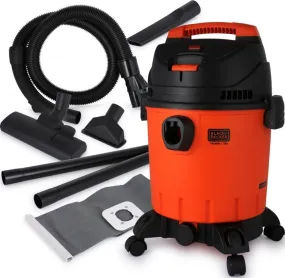 Black & Decker Vacuum Cleaner Wet and Dry 20L Sturdy Plastic Tank 1400W