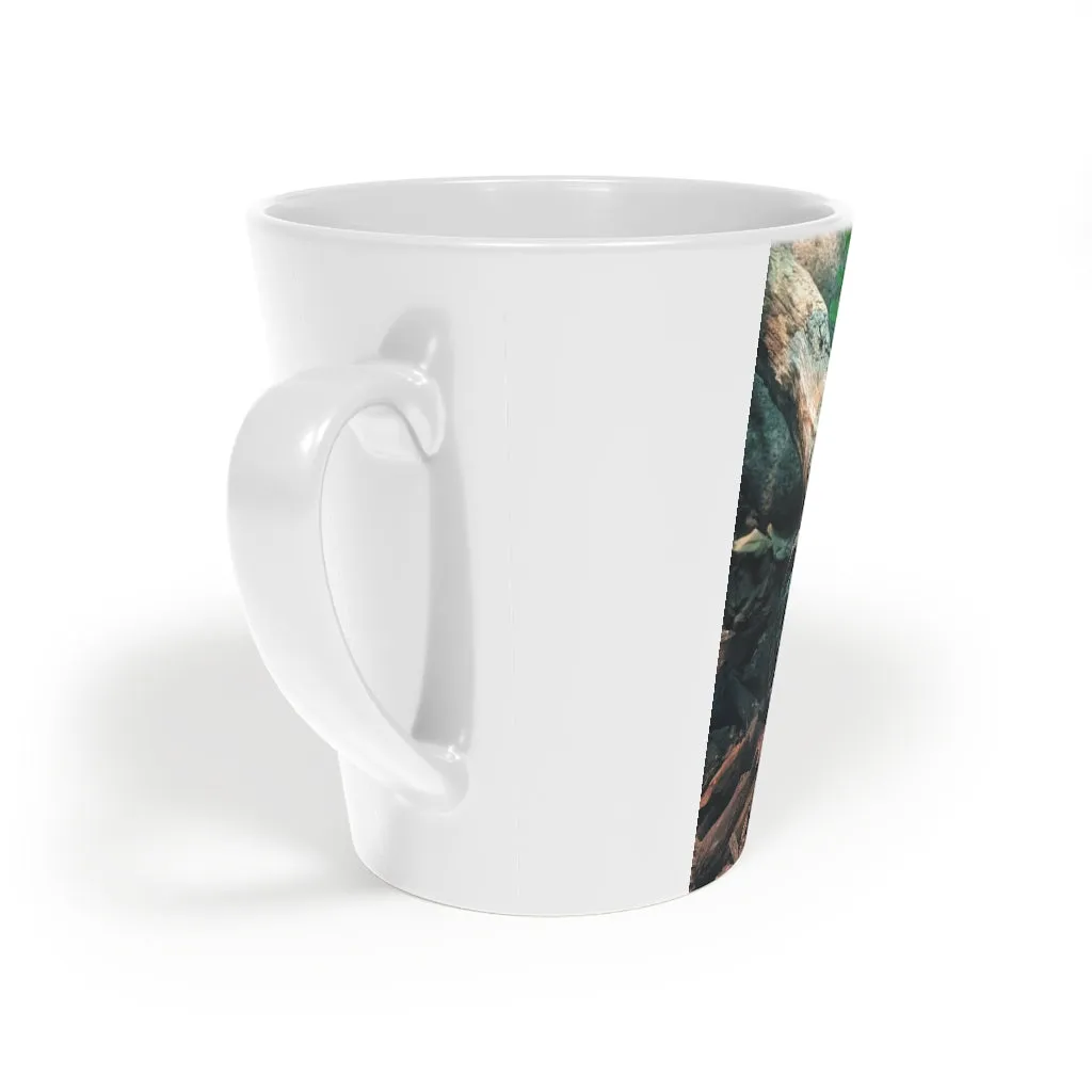 Black and Grey Snake Latte Mug, 12oz