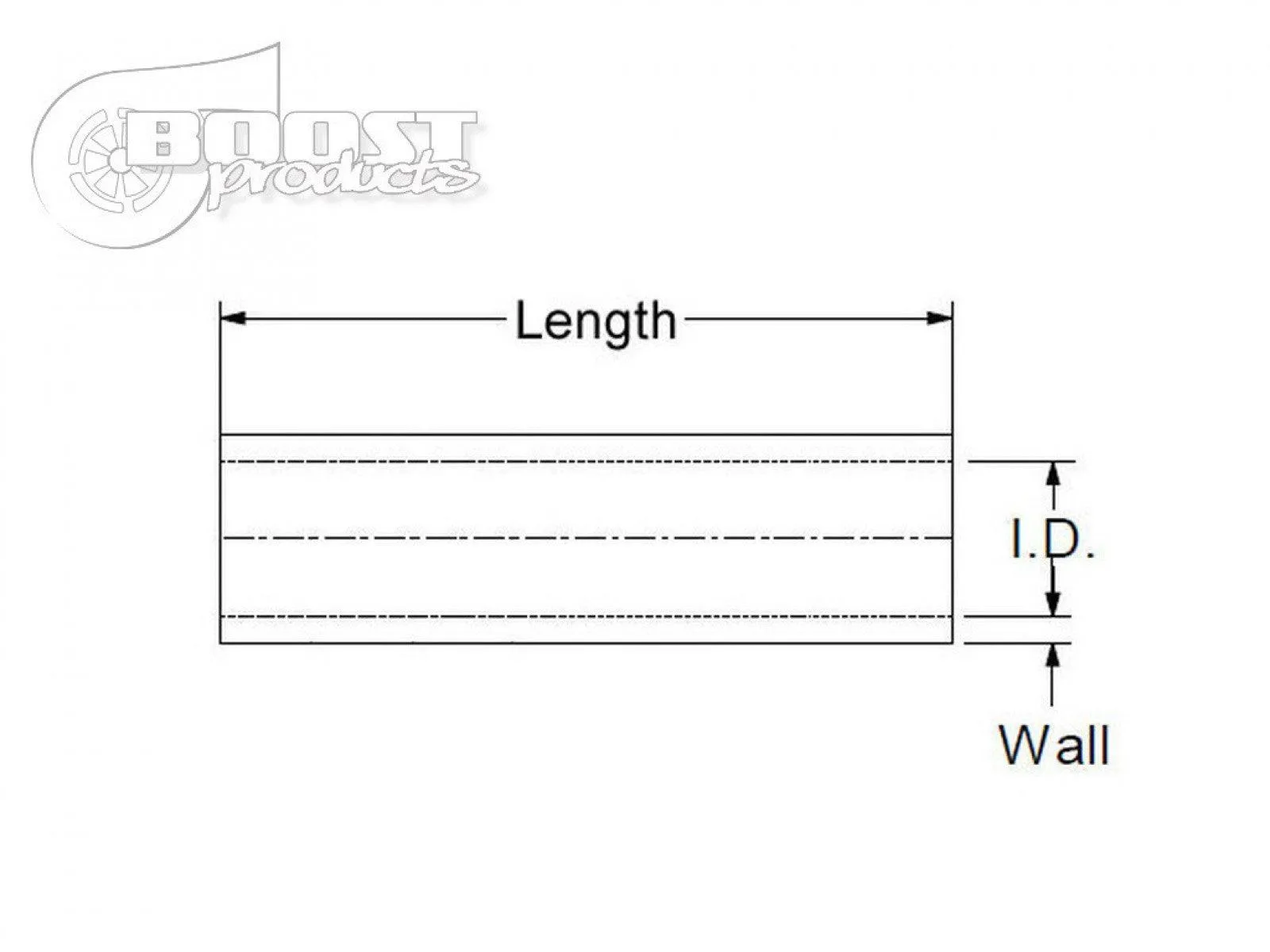 BOOST Products Silicone Coupler 60mm (2-3/8") ID, 75mm (3") Length, Black