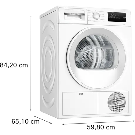 Bosch WTH85225GB 8kg Heat Pump Tumble Dryer - White