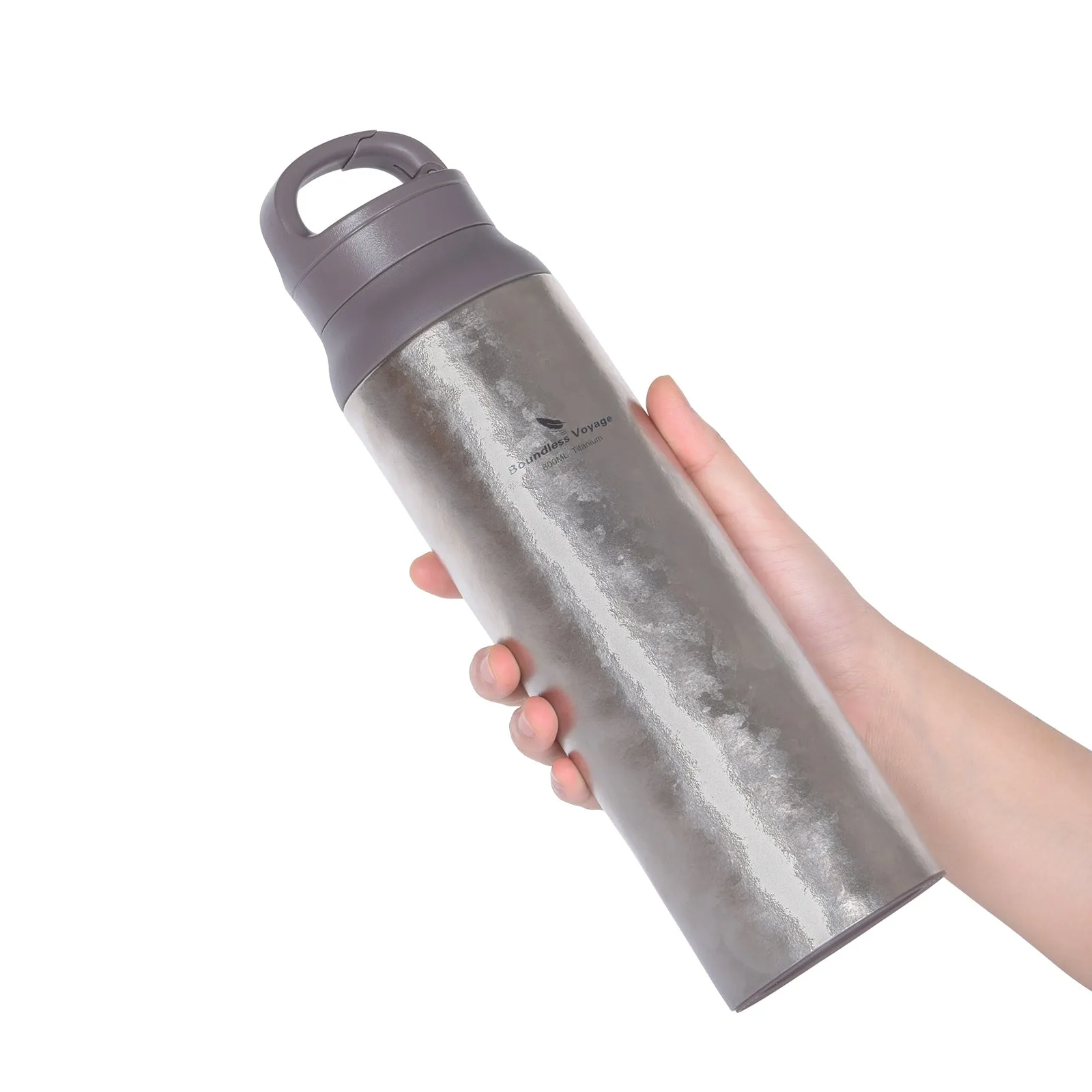 Boundless Voyage Titanium Water Bottle Vacuum Insulated Flask with Lid Water Jug, Keeps Hot or Cold (27oz/800ml)