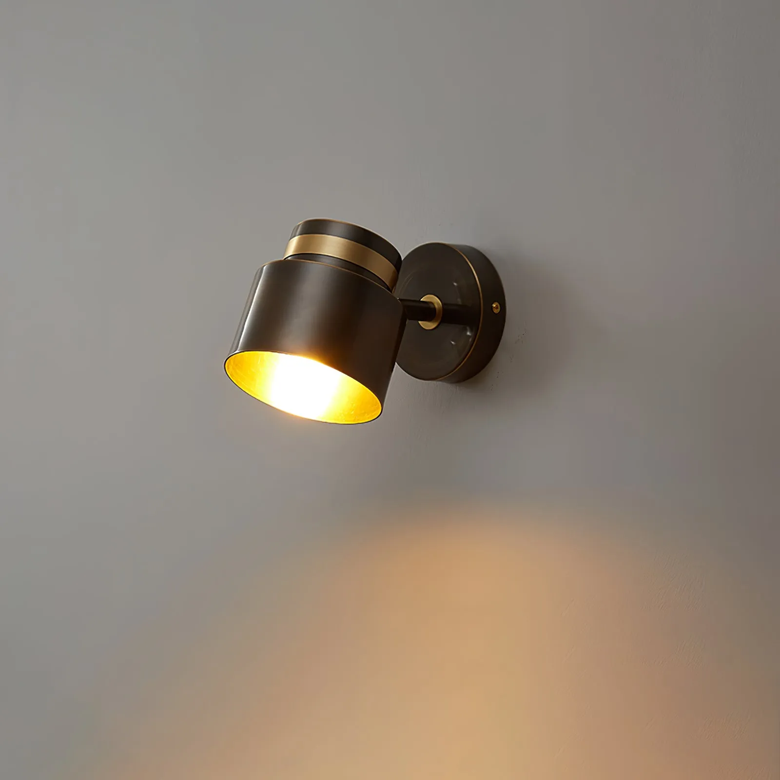 Brass Cylinder Wall Lamp